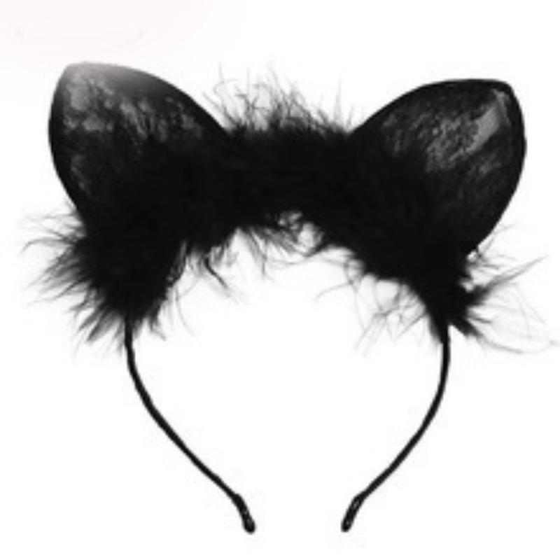 Sex Unterwäsche Sexy Feder Spitze Katzenohren Stirnband Aktivität Verkleiden Bunny Stirnband Haarschmuck