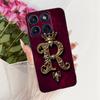 Fashion Crown Letter Case For Motorola Edge 70 / Moto X70 Air 5G Soft Black Silicone Back Cover For Motorola Edge70 Phone Cases