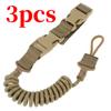 1PCS Tactical Anti-lost Elastic Lanyard Rope Spring Safety Strap Rope For Key Ring Chain Flashlight Hunting Accessories