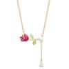 Rose Necklace Women'S Light Luxury Simple Versatile Fresh Natural Flower Pendant Clavicle Chain Accessories