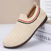 Spring/Summer 2025 Women's Fashion Slip-on Flat Bottom Breathable Shoes for Middle-Aged & Elderly