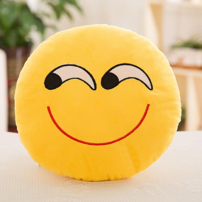 Buy Smiley Face Emoji Pillows Soft Plush Emoticon Round Cushion