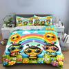 "Cheerful bees with rainbows" Bedding sets Duvet covers Pillowcases(1* Duvet Cover 2* Pillowcases without duvet insert)