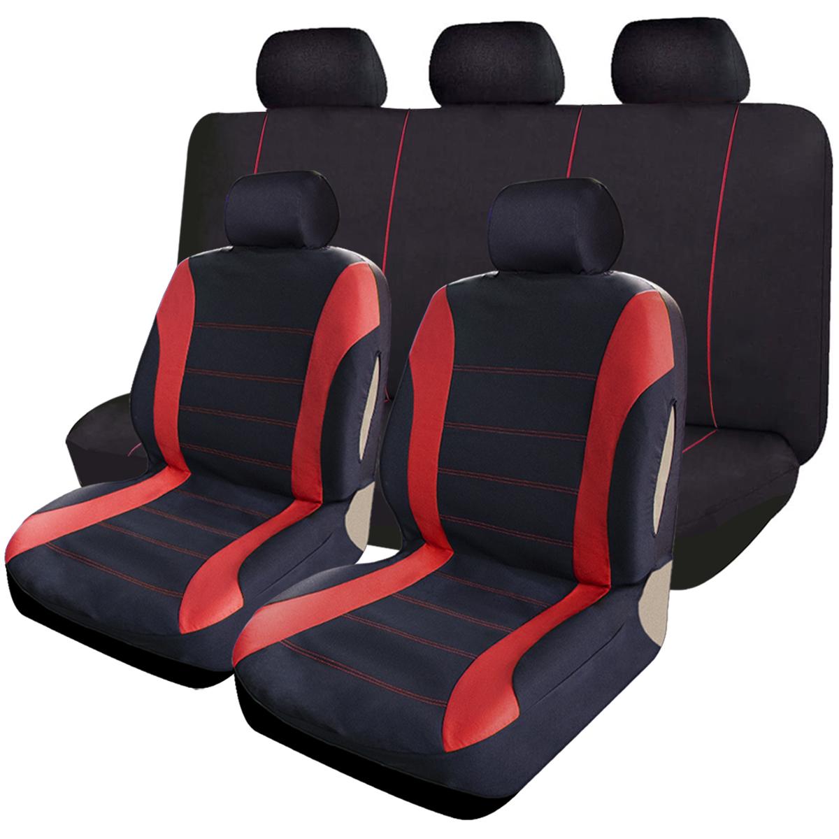 

4 Season Polyester 5 Seats Universal Car Seat Cover Full Set Fabric for nissan