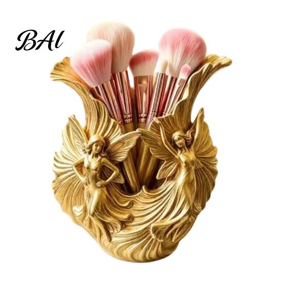 Creative Desk Accessory for Women 3D Printed Pen Holder, Fairies Desktop Organizer Pens, Pencils, Makeup Brushes, Special Gift Art Lovers Minimalist