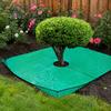 Outdoor Fall Cleanup Supply Landscape Pruning Tarp with Hole, Metal Buckles, Waterproof Waste Tarp, Hole Garden Tree Bush Trimming for Collecting