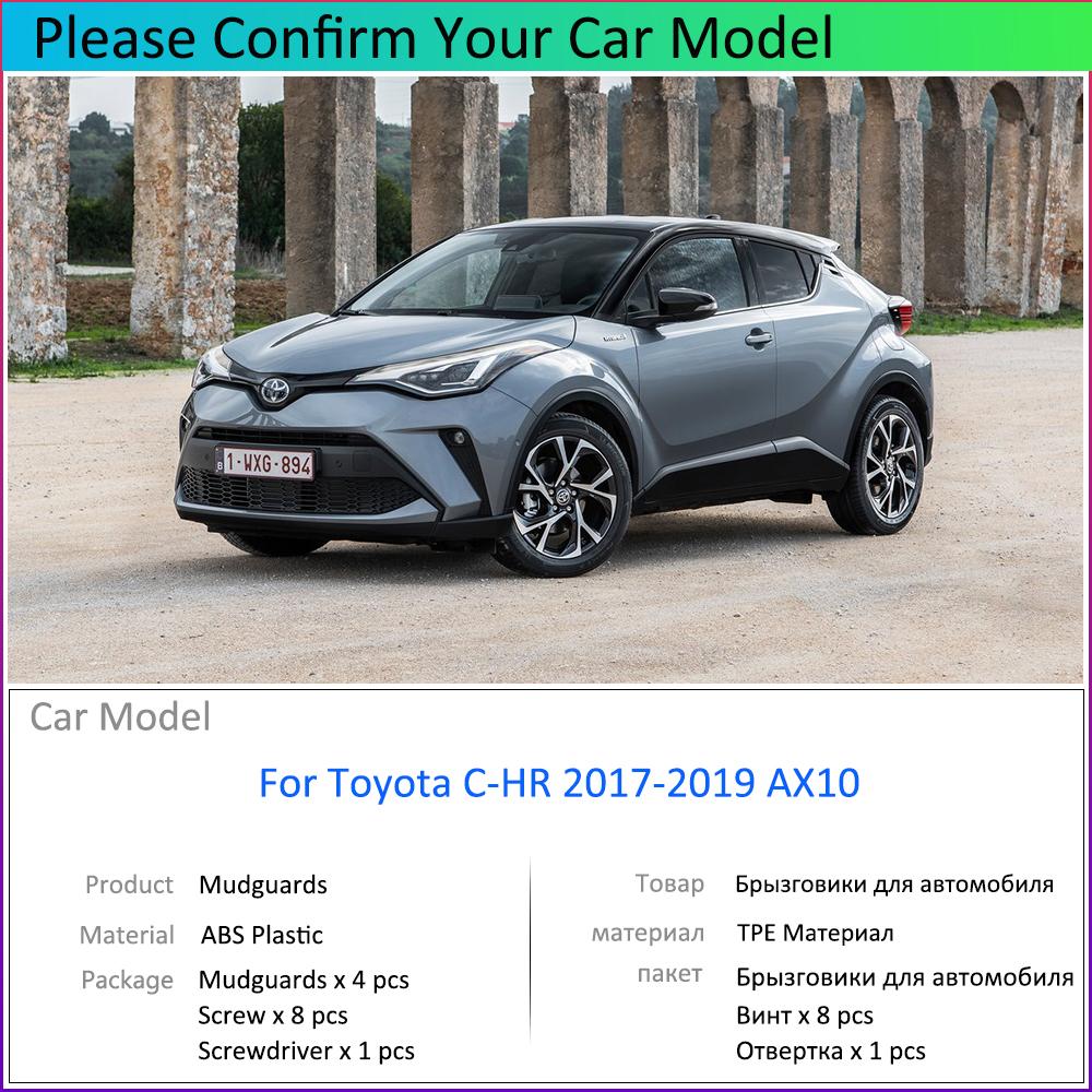 For Toyota C-HR 2017 2018  CHR C HR AX10 Car Fender Mudguard Mud Flaps Guard Splash Flap Car