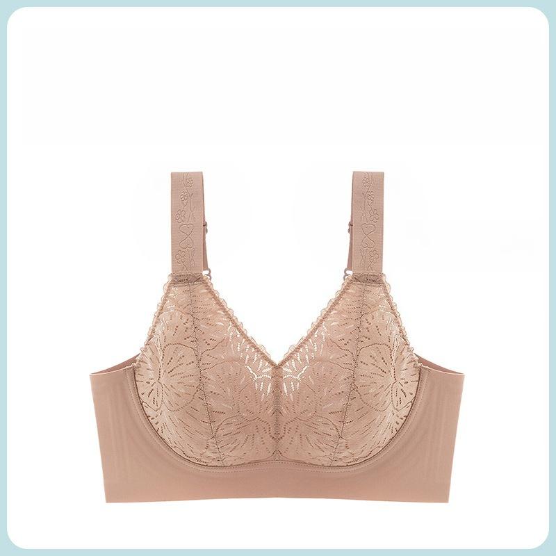 

Silent Underwear Women s Group Full-Cup Lightweight Anti-Sag Nursing Bra for Large-Breasted Women 44/100D бежевий