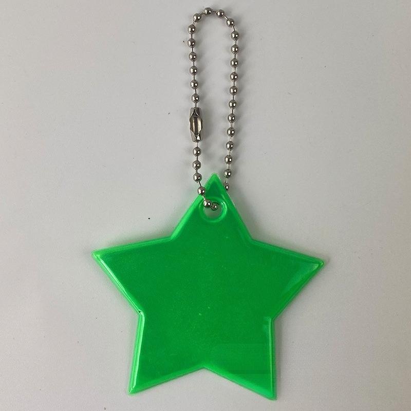2Pcs Color Music  Safety Reflector Reflective Keychains Car Keyrings Charm Bag Accessories for Jacket BackPack Strollers Wheelchairs