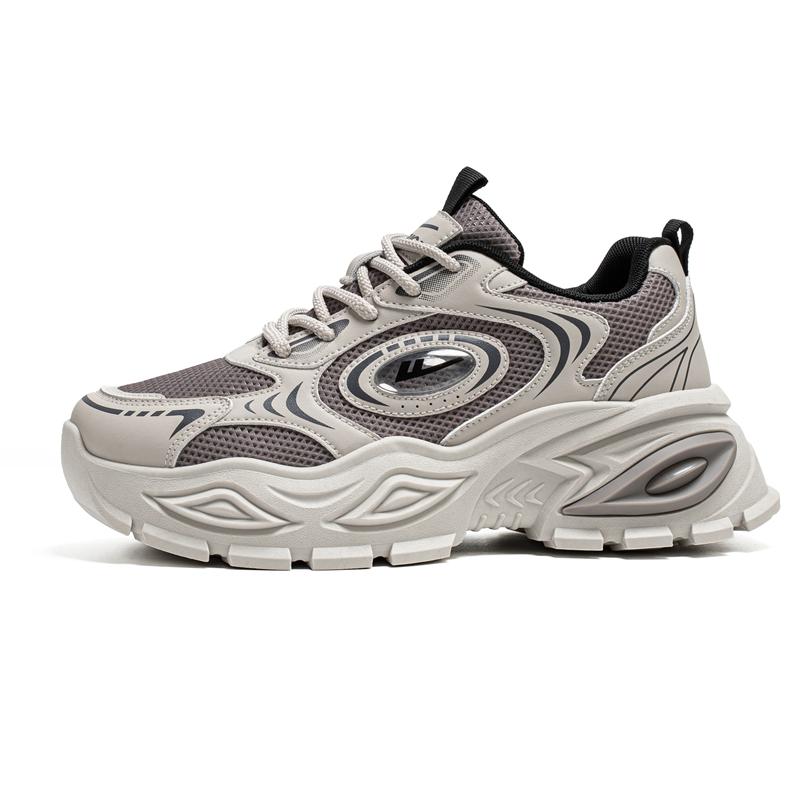 Warrior Thick Sole Height Increasing Trendy Casual Versatile Breathable Sweat Absorbent Wear Resistant Low Top Dad Shoes Men sneaker WXY(S)-5607C02