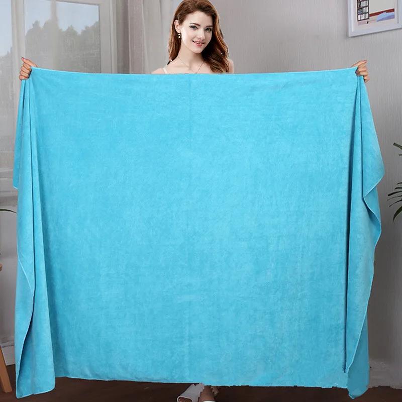 Super Large Microfiber Bath Towel,Soft, High Absorption And Quick-Drying, Sports, Travel, No Fading, Multi-Functional Use Grey