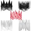 Halloween Gaze Stoff Skummelt Blod/Svart/Hvitt Stoff Gaze for Spøkelseshus Utendørs Innendørs Gård Halloween Dekorasjon
