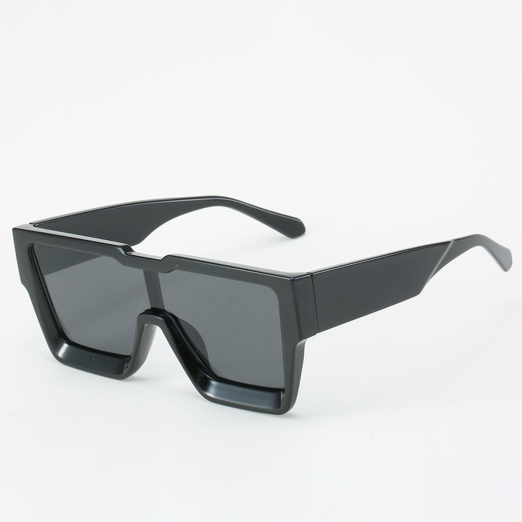 Retro Vintage Black Square Women Sunglasses Luxury Large Frame Gradient Glasses Fashion Cat Eye Oversized