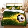 Set Letto 2/3 Pezzi Copripiumino di Alta Qualità Design Unico Stampa 3D Calcio Set Copripiumino con Cuscino