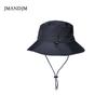 New Summer Waterproof Bucket Hat Men's Outdoor Fishing Mountaineering Hat Folding Storage Color Matching Sunshade Sun Protection Hat Children