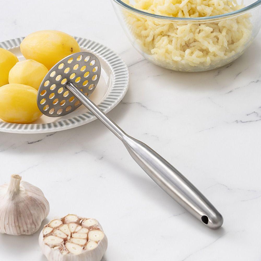 Non-Slip Manual Potato Masher Hand Press Garlic Press Potato Press Potato Ricer  Complementary Food