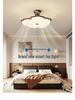 Retro French Creamy Ceiling Fan Light for Living Room, Dining Room, and Children's Bedroom