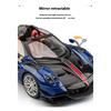 1/18 Pagani Huayra Cool Alloy Sports Car Model, Simulated Interior Details, Cool Lighting and Sound Effects, Exquisite Desktop Ornaments