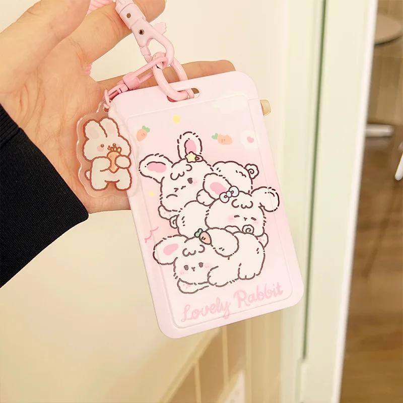 Cute Tulip Cartoon Korean Photo Card Holder Idol Photocard Holder Srudent ID/Bus/Bank Card Case Girls School Stationery