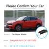Pro Lynk & Co 01 CX11 2017 2018 2022 Čelní sklo Okno Přední Zadní Stěrače Bezrámové gumové auto bez kostic