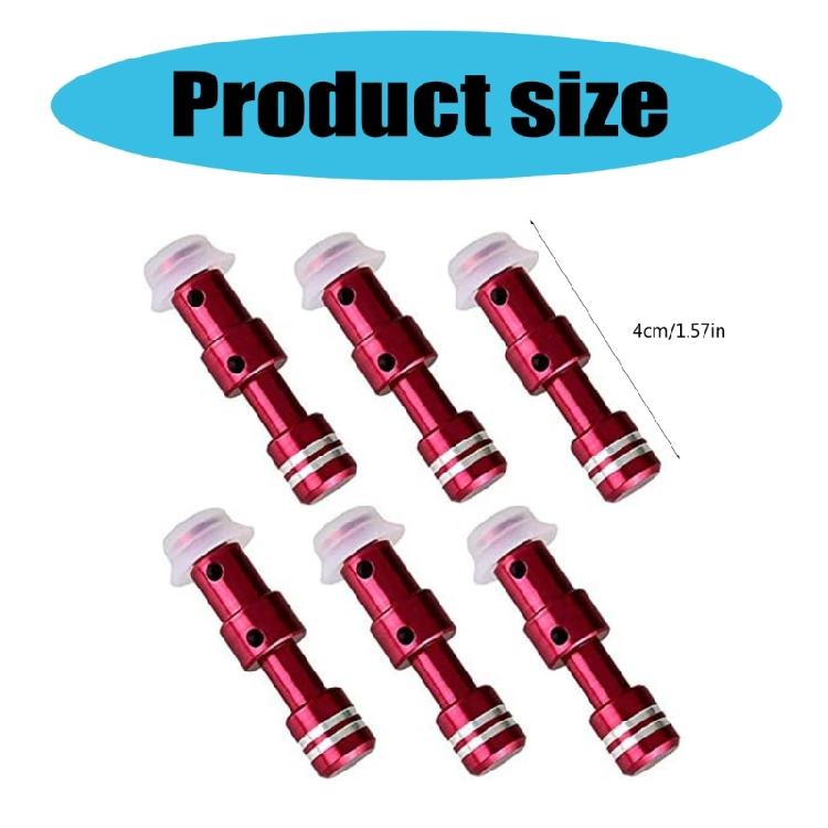 6 Stück Multifunktionale Schnellkochtopf-Schwimmventile Ersatzteile mit passenden Kappen Schnellkochtopf-Ersatzteil