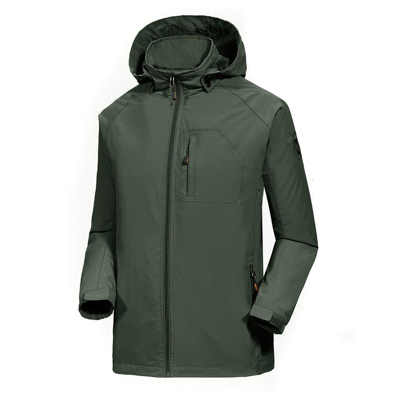 Autumn and winter outdoor casual jackets, men's plus-size jackets, young and middle-aged fleece thickened hooded jackets, trendy cotton clothes
