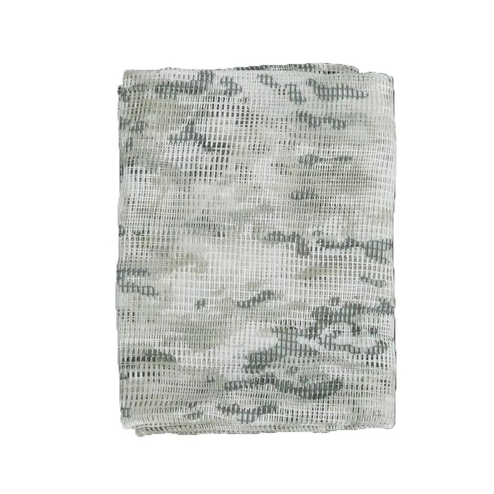Tactical Sniper Scarf Camouflage Mesh Net Scarves Cloth Desert Face Veil Shemagh Head Wrap