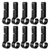 10pcs/set  Helmet Clips Hard Hat Light Clips Attachment Head Light Clamps Headlamp Hat Non-Slip Safety Caps Hook Outdoor Tools