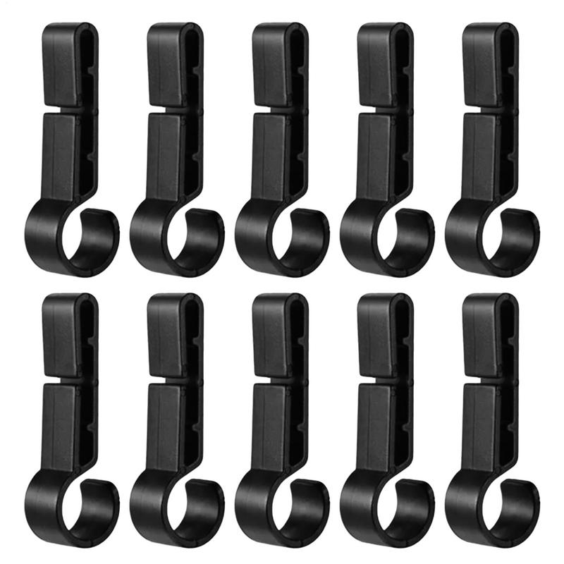 10pcs/set  Helmet Clips Hard Hat Light Clips Attachment Head Light Clamps Headlamp Hat Non-Slip Safety Caps Hook Outdoor Tools