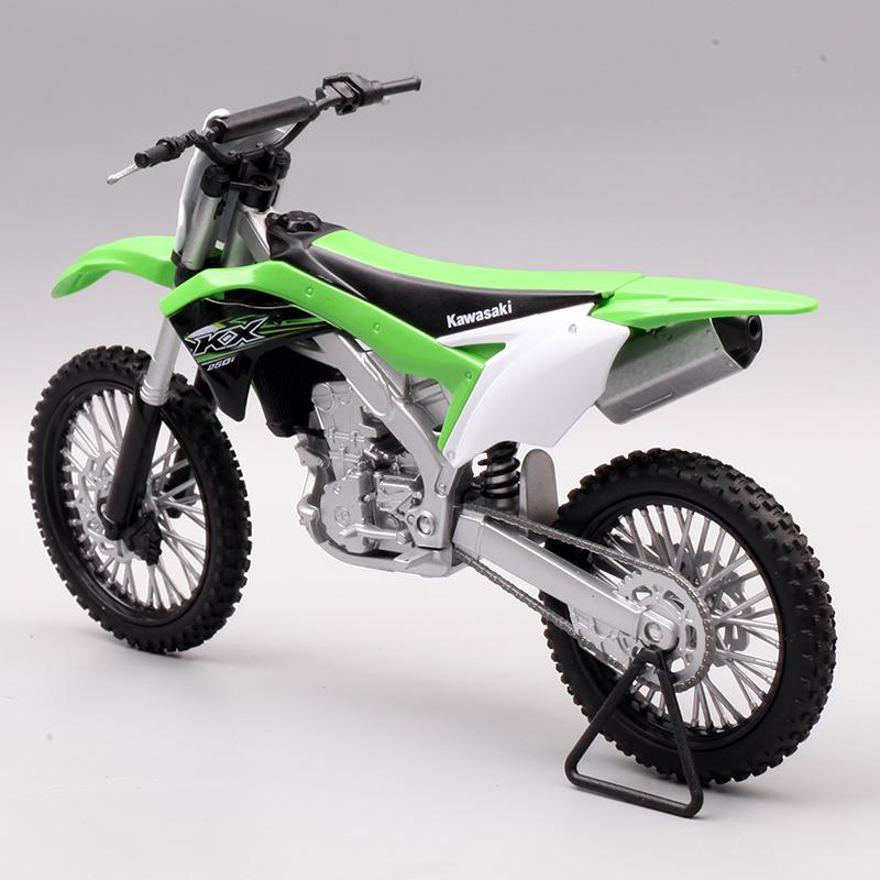 Welly 1/10 Kawasaki 2017 KX 250F Alloy Motorcycle Model High Simulation Diecast Metal Motorcycle Model Collection Children Gifts