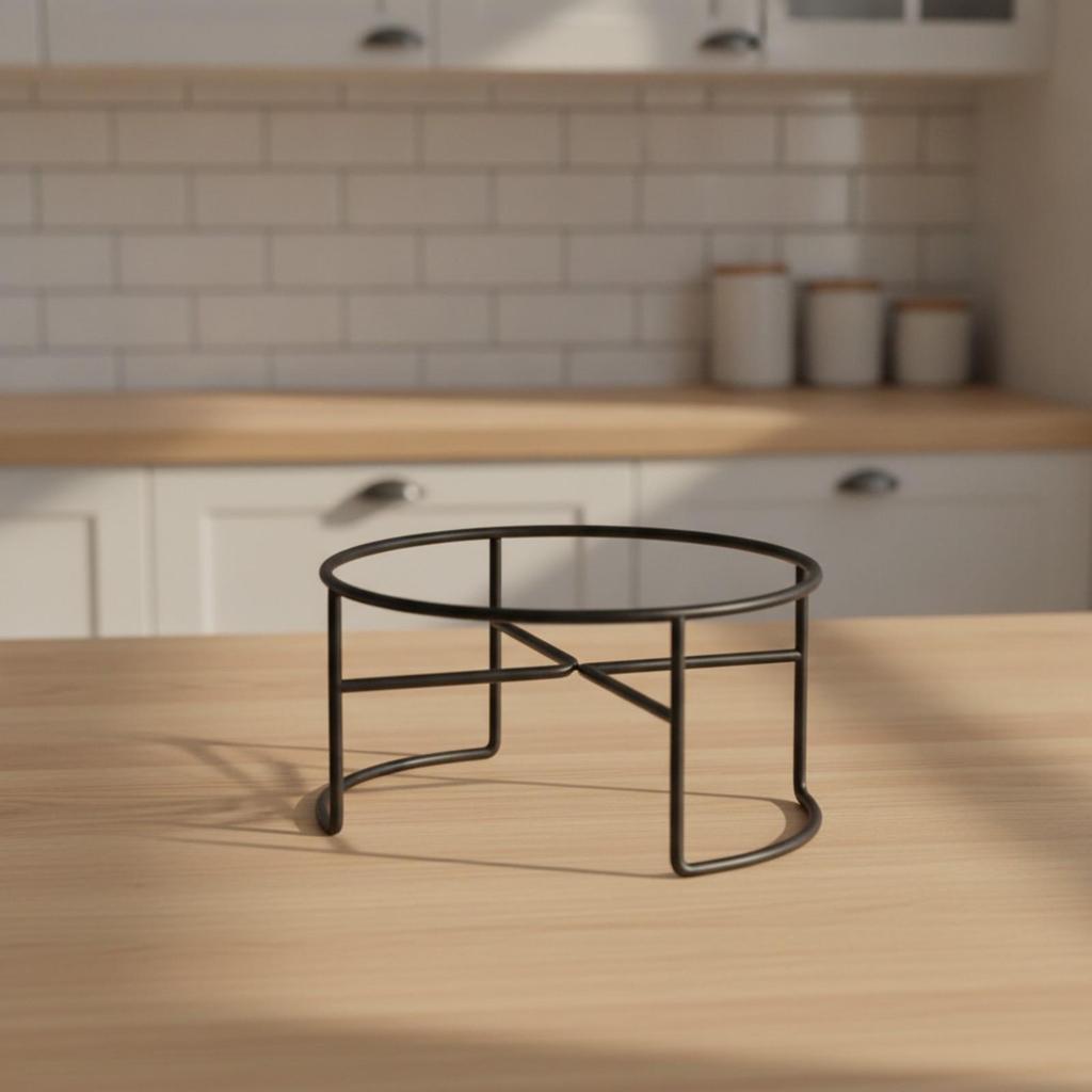 Elevated Bowl Stand Stable Raised Pet Holder Space-Saving for Kitchen, Cats