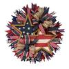 Wooden 4th of July Door Sign for Front Door, Red White Blue Patriotic Hanging Wreath for Independence Day, 250th Anniversary, Home Porch Wall Indoor