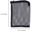 Sac filtre aquarium 15 x 20 cm en nylon – lot de 10 sacs à maille fine réutilisables (blanc et noir)