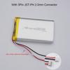 3.7V 5000mAh 18.5Wh 105080 3 Wires Thermistor Li-Polymer Li Battery JST 3Pin 2.0mm For DashCam GPS Ipod PAD Power Bank Tablet PC