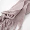 Versatile Mohair Solid Color Scarf Women's Winter Thickening Simple Warmth Enlarged Shawl Scarf