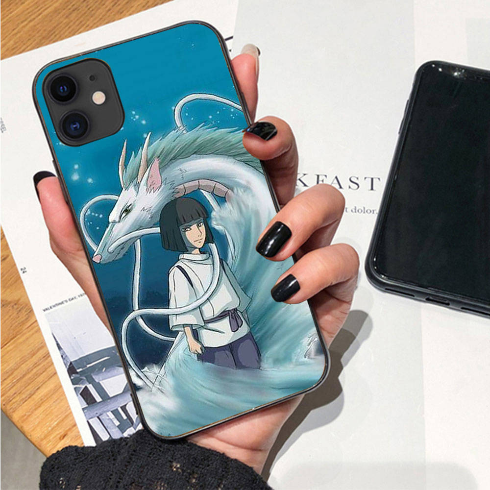 Hülle für iPhone 16 15 Plus 14 13 12 11 Pro 8 7 6S 6 SE 5S X XR XS Max Realme C30 C33 C31 9I Schwarze Softcover WI60 Chihiros