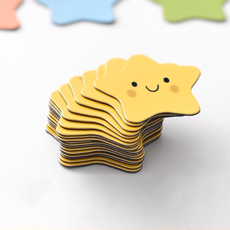 120pcs Smiley Star Fridge Magnets - Mini Colorful Magnetic Stickers That Can Stick To Refrigerators Bulletin Boards Whiteboards