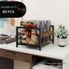 Wooden Desktop Record & CD Storage Rack - New Style for Office & Home