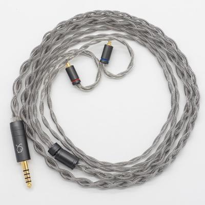 SoundsGood Stibnit handgefertigt recable versilbert hochreines Kupfer Kupfer OFC Kopfhörer Upgradekabel Ersatzkabel 4-adrig sauerstofffrei