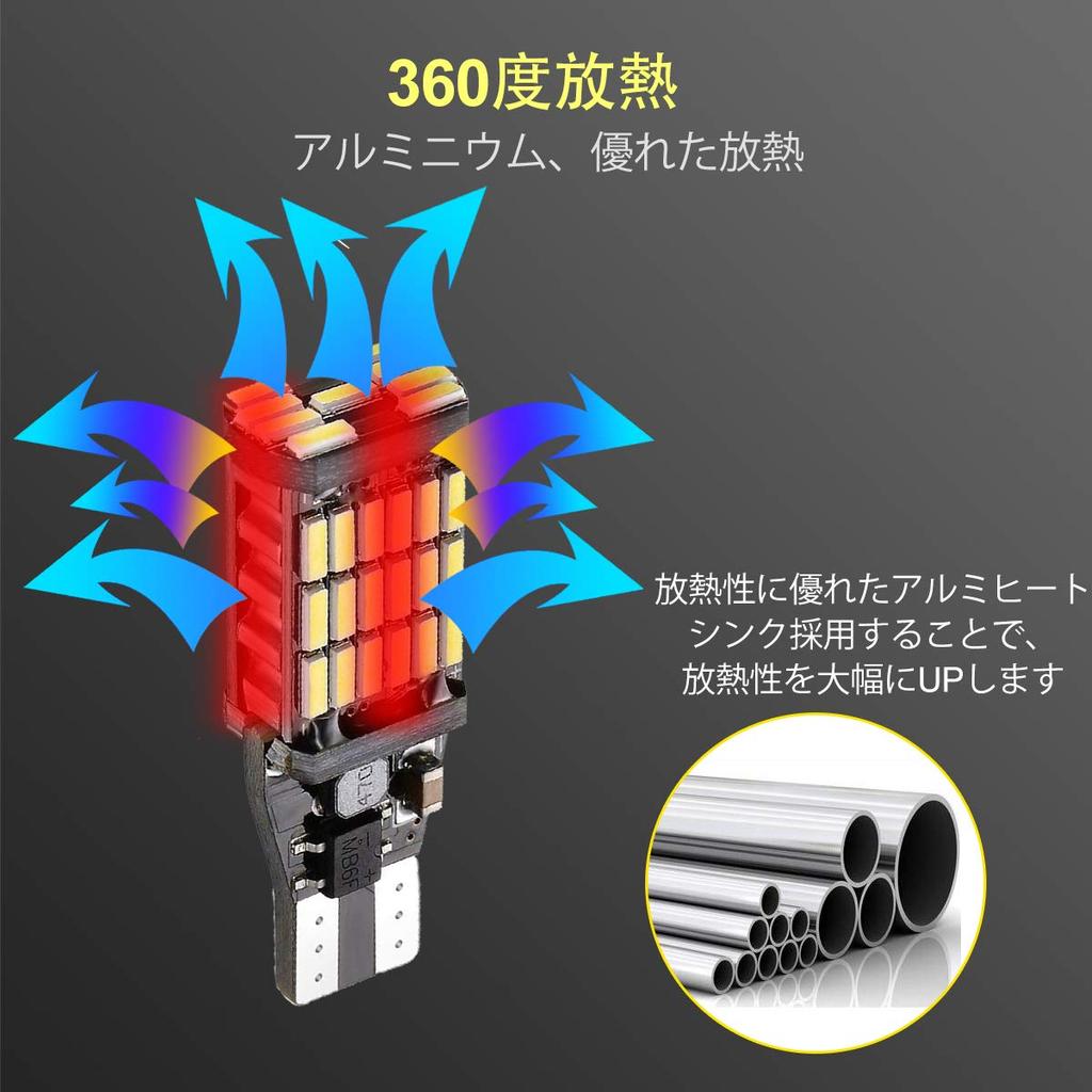 NAKOBO T16 T15 W16W LED Back Lamp Explosive Light 12V