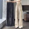 Ice Silk Tie-Dye Wide-Leg Plus-Size Women's Pants - Cool, Casual Summer Wear