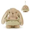 Hug Baby Lily Long-Eared Rabbit Plush Toy: Cute Pendant Doll In Baby Clothes for Children and Girls' Birthdays