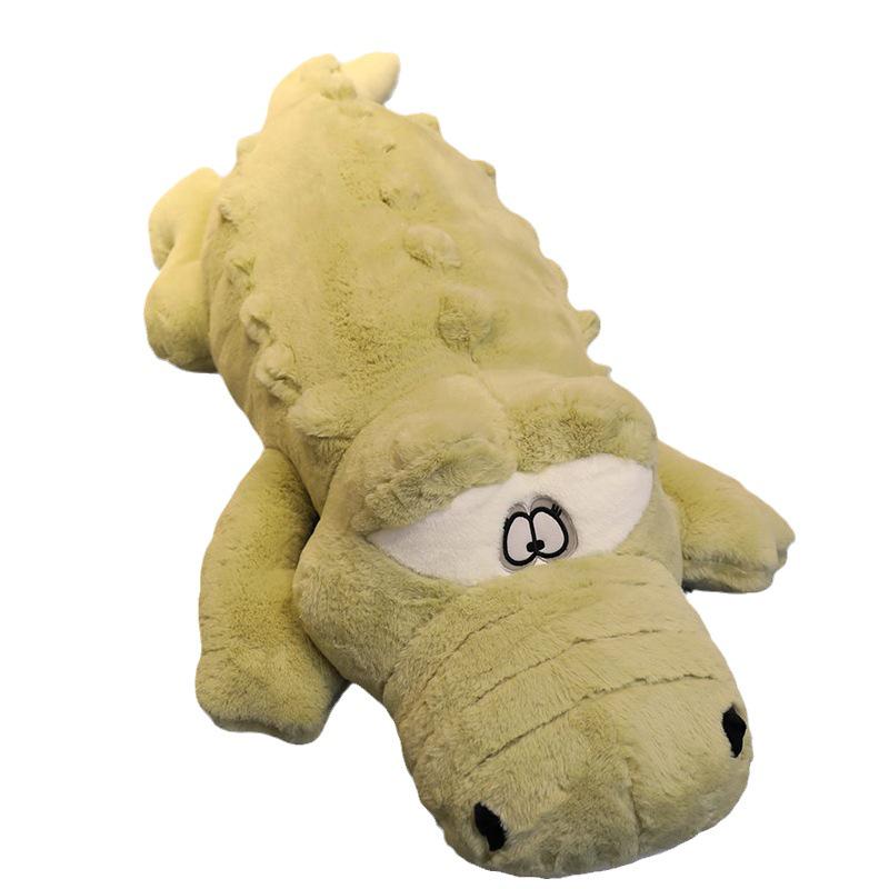 Extra-Large Crocodile and Dinosaur Plush Pillow: Perfect for Sleeping, Leg-Clamping, or Backrest