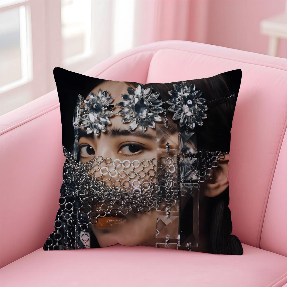 Popular Fashionable Chinese Singer JJolin Tsai Cushion Cover Pillow Case Soft Friendly Fabric Concealed Zipper