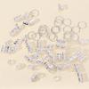 80pcs Hair Braiding Dreadlocks Beads Metal Cuff Clips Hair Braid Tubes Hollow Out Hair Ring  Women