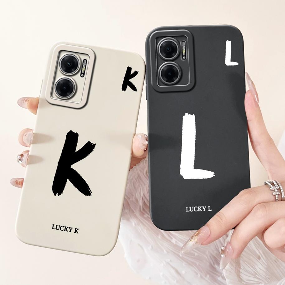 For Xiaomi Redmi 10 5G Case Cute Lucky Letters Silicone Phone Cases For Redmi Note 11E Redmi10 5G Funda 10 Prime Plus Soft Cover