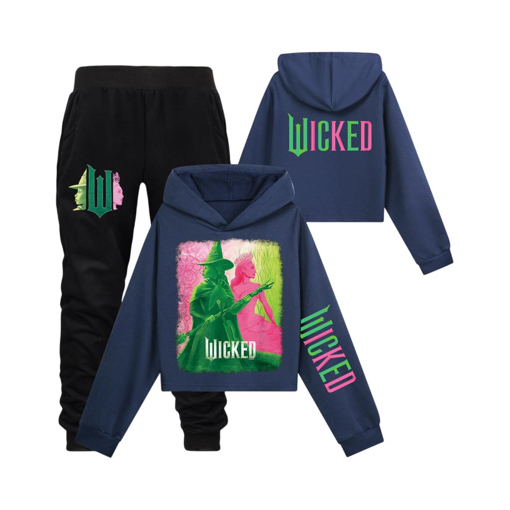 Dwuczęściowy strój dziecięcy dla chłopców i dziewczynek (spodnie + top)