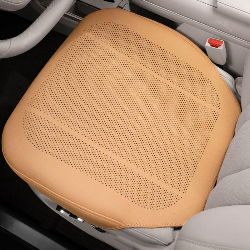 Car Seat Cushion Cover Pu Leather Protective Pad Breathable Integrated Half-Pack Front and Rear Seat Mats Interior Accessories