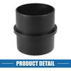 Car Air Ducting Connector Straight Air Heater Duct Joiner Connector Pipe 2.95'' 75Mm OD Black (Set Of 2)