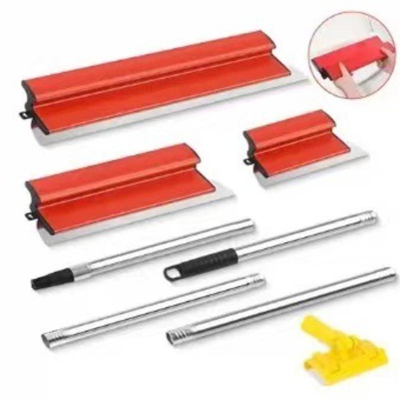 Multi Functional Stainless Steel Scraper Floor Plastering Trowel Interior Walls Renovation Putty Scraping Leveling Tool Set